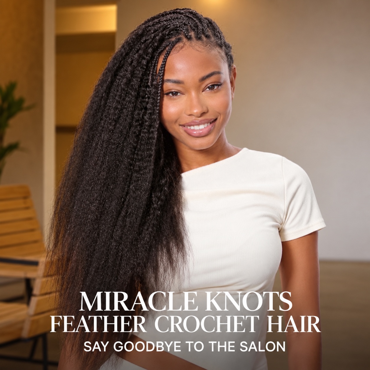 Feather Kinky Straight Crochet - Human Hair Wigs review and price