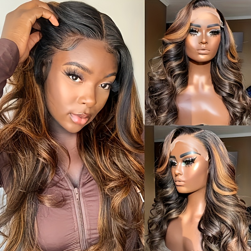 P1B30 Body Wave Highlight Ombr - Hd Lace Frontal Wig Human Hair Pre Plucked review and price